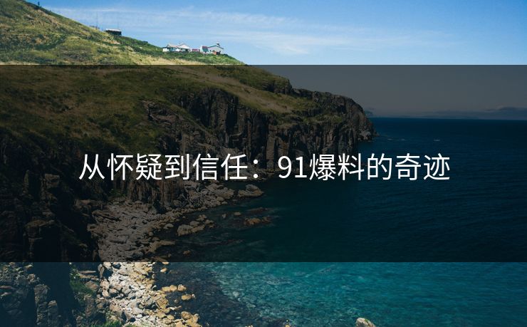 从怀疑到信任：91爆料的奇迹